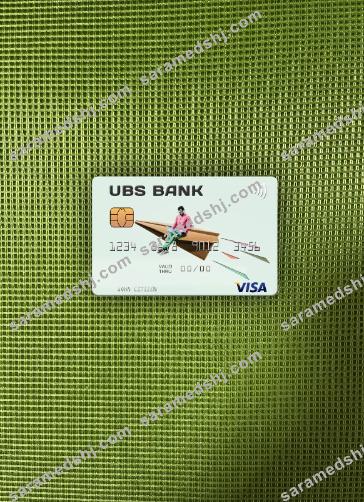 USA UBS Bank visa card photolook front